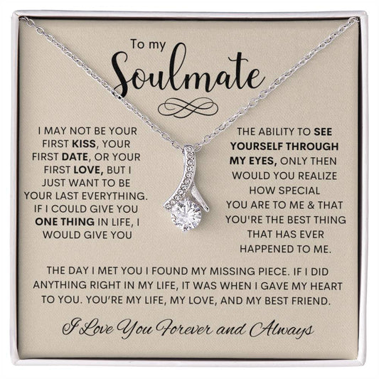 To My soulmate | I Love You, Forever & Always - Alluring Beauty necklace
